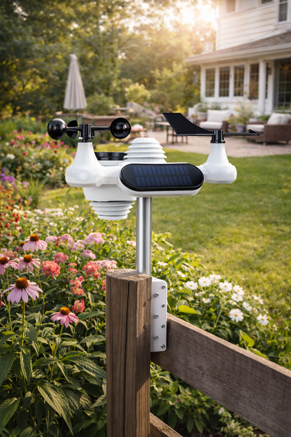 Station météo sans fil 7 en 1, écran couleur 7,5”, alertes météo